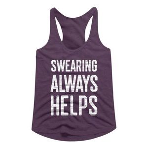 NWT Swearing Always Helps Tank